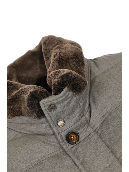 Giubbotto Fantoni OSL in flanella di lana e cashmere MooRER | FANTONI OSLBEIGE